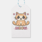 niedliche Katzenmabe Geschenkanhänger (Rückseite)