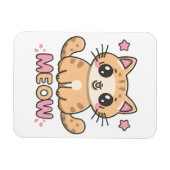 niedliche Katzenmabe Magnet (Horizontal)