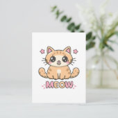 niedliche Katzenmabe Postkarte (Stehend Vorderseite)