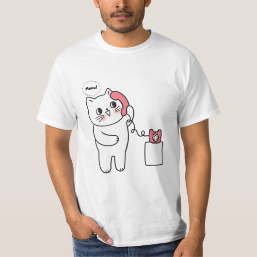 niedliche Katzenmabe T-Shirt (Vorderseite)