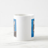 Niedliche Katzenmalerei Kaffeetasse (Mittel)