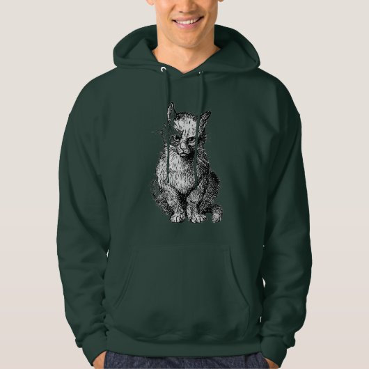 Niedliche Katzenmänner T - Shirt Sweatshirt (Vorderseite)