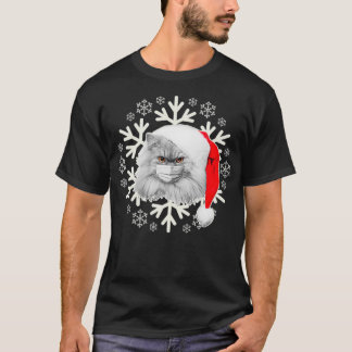 Niedliche Katzenmaske Gesichtsmaske Weihnachts-Kat T-Shirt