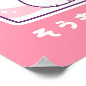 Niedliche Katzenmilch Poster (Ecke)