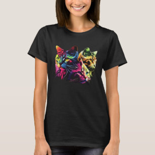 Niedliche Katzenmomente Schöne Katzenmuster T-Shirt