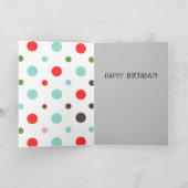 Niedliche Katzenmörder Birthday Grußkarte Karte (Innenseite)