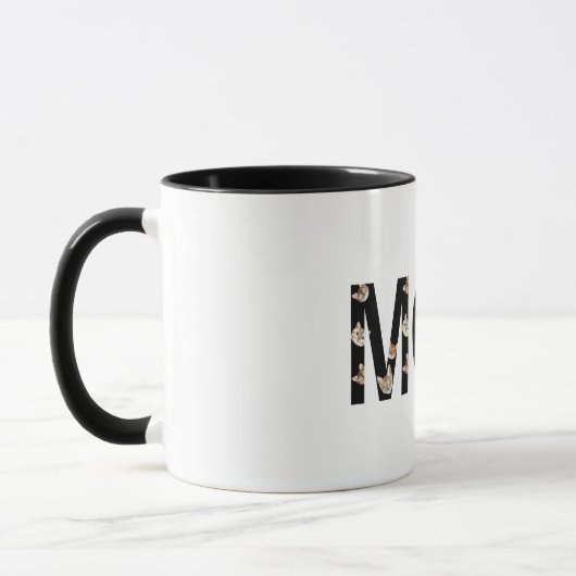 niedliche Katzenmutter-Kaffee-Tasse Tasse (Links)
