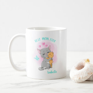 Niedliche Katzenmutter Tasse, beste Mama Tasse, Mü Kaffeetasse