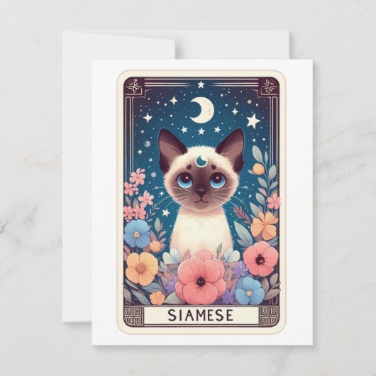 Niedliche Katzennotizkarte Mitteilungskarte (Vorderseite)