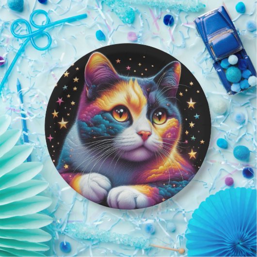 Niedliche Katzenpapiertafel! Pappteller (Party)