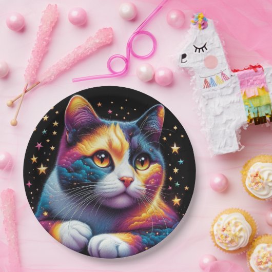 Niedliche Katzenpapiertafel! Pappteller (Party)