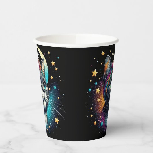 Niedliche Katzenpapiertasse! Pappbecher (Links)