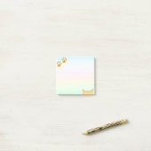 Niedliche Katzenpaws Post-it Klebezettel (Auf Schreibtisch)