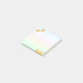 Niedliche Katzenpaws Post-it Klebezettel (angewinkelt)