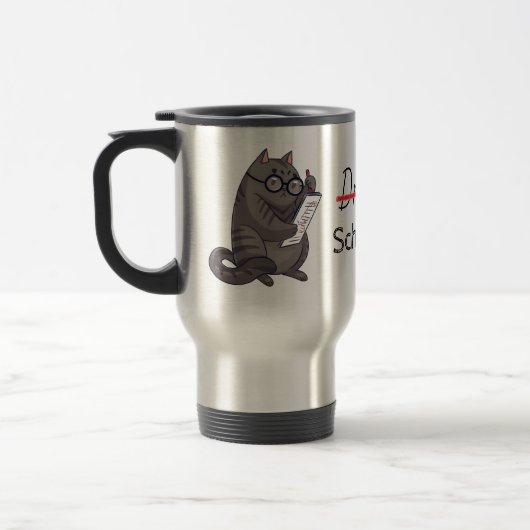 Niedliche Katzenprogramme Funny Reisebecher (Links)