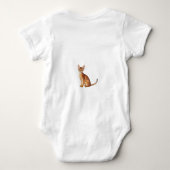 Niedliche Katzenrassen einschließlich einer Abessi Baby Strampler (Rückseite)