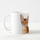 Niedliche Katzenrassen einschließlich einer Abessi Kaffeetasse (Links)