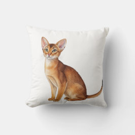 Niedliche Katzenrassen einschließlich einer Abessi Kissen