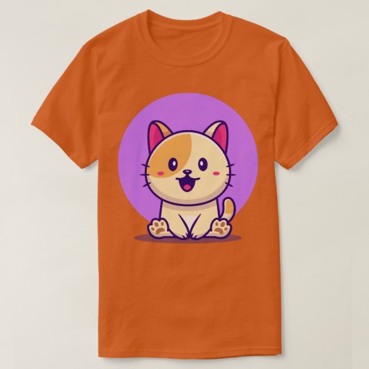 Niedliche Katzenruhe T-Shirt (Design vorne)