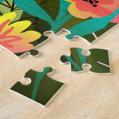 Niedliche Katzenschmetterlinge Blume Puzzle (Seite)