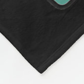 Niedliche Katzenschrift Positiv Fleecedecke (Ecke)