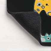 Niedliche Katzenschrift Positiv Mousepad (Ecke)