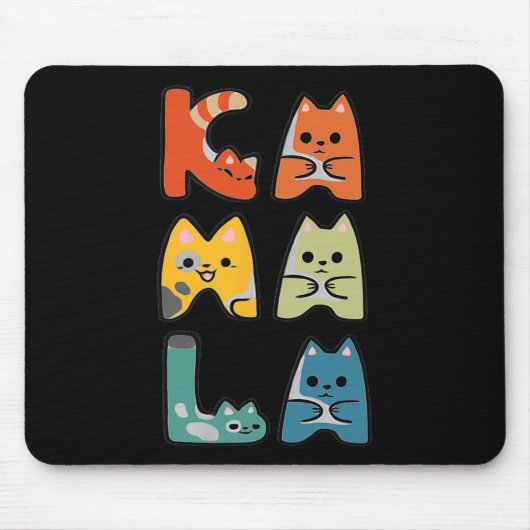 Niedliche Katzenschrift Positiv Mousepad (Vorne)