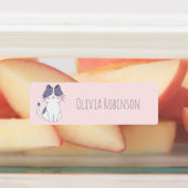 Niedliche Katzenschule Kindertagesstätten Etiketten (Befestigt)