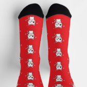 Niedliche Katzensocken mit Herz - Katzen-Liebhaber Socken (Oben)