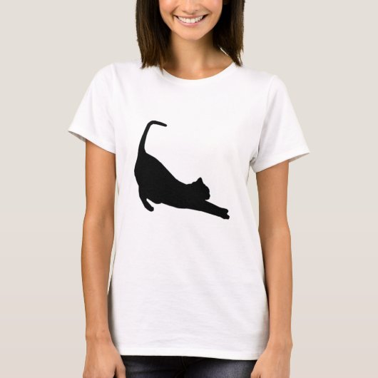 Niedliche Katzenstrecken T-Shirt (Vorderseite)