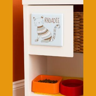 Niedliche Katzenstreifen Magnet