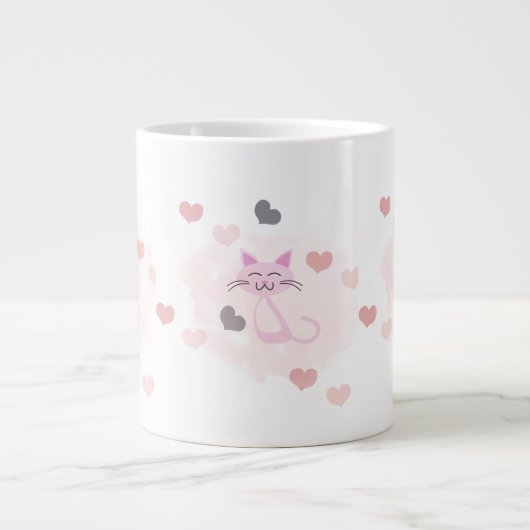 Niedliche KatzenTasse Jumbo-Tasse (Vorderseite)
