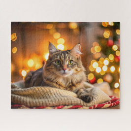 Niedliche Katzenunterkunft auf einer gemütlichen W Puzzle