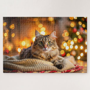 Niedliche Katzenunterkunft auf einer gemütlichen W Puzzle