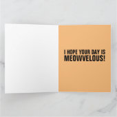 NIEDLICHE KATZGEBURTSKARTE KARTE (Innenseite)