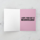 NIEDLICHE KATZGEBURTSKARTE KARTE (Innenseite)