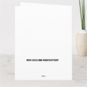 NIEDLICHE KATZGEBURTSTAGS, rosa KARTE (Rückseite)