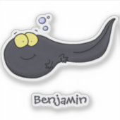 Niedliche Kaulquappen-Cartoon-Abbildung Aufkleber (Vorderseite)