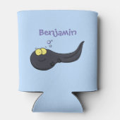 Niedliche Kaulquappen-Cartoon-Abbildung Dosenkühler (Rückseite)