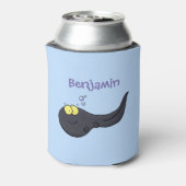 Niedliche Kaulquappen-Cartoon-Abbildung Dosenkühler (Kanne Rückseite)