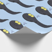 Niedliche Kaulquappen-Cartoon-Abbildung Geschenkpapier (Ecke)