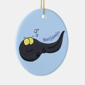 Niedliche Kaulquappen-Cartoon-Abbildung Keramik Ornament (Rechts)