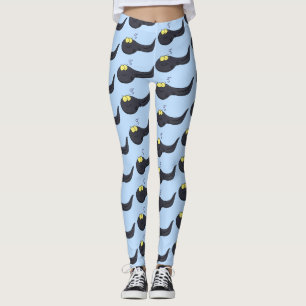 Niedliche Kaulquappen-Cartoon-Abbildung Leggings
