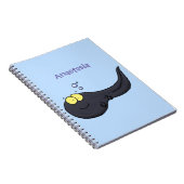 Niedliche Kaulquappen-Cartoon-Abbildung Notizblock (Rechte Seite)