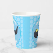 Niedliche Kaulquappen-Cartoon-Abbildung Pappbecher (Links)