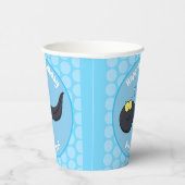 Niedliche Kaulquappen-Cartoon-Abbildung Pappbecher (Rechts)