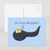 Niedliche Kaulquappen-Cartoon-Abbildung Postkarte (Vorne/Hinten)