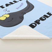 Niedliche Kaulquappen-Cartoon-Abbildung Sherpadecke (3/4)