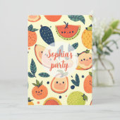 Niedliche Kawaii 3. Geburtstagskarte Einladung (Stehend Vorderseite)