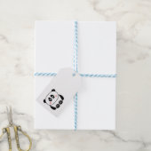 Niedliche kawaii-artige Tiere Panda-Geschenkmarke Geschenkanhänger (Mit Garn)